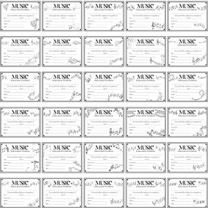 2 x EYxsaxenk Music Achievement Certificates End of Season Musical Paper Awards, One Size