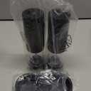 Electric Salt and Pepper Grinder Set Automatic Battery Pepper Mill Shakers Adjustable Coarseness Upgraded Larger Capacity with Led Home and Kitchen Appliances Birthday Gifts for Women Mom (Black/Black)