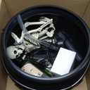 Halloween Decorations Indoor - DIY Floating Potion Set with Witches Cauldron and Mist Maker - Spooky Vintage Black Plastic Bowl Hocus Pocus Party Decor for Home Table Mantel Kitchen Room