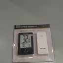 Taylor Wireless Digital Indoor Outdoor Thermometer, Easy to Read Numbers for Patio, Pool, and Indoor Areas, LCD, Black