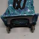 Small Collapsible Shopping Cart,Shopping Cart with Wheels,Folding (Flower)