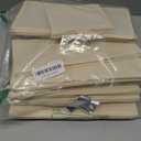 Criusia Drawer Organizer Clothes, 10 Pack Dresser Organizer for Baby Clothes, Underwear, Sock- Foldable Closet Organization and Storage Dividers Bins for Nursery, Bedroom (Beige)