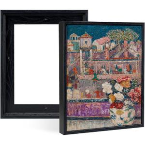 2 Pack 12x18 Canvas Floater Frame,0.9" Deep Floating Frame,Black