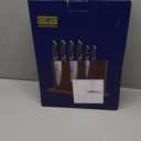 HOSHANHO 7 Pieces Kitchen Knife Set, Japanese High Carbon Stainless Steel Magnetic Knife Block Set, Ultra Sharp Chef Knives Sets with Ergonomic Pakkawood Handle