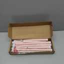 24 Pcs Flameless LED Taper Candles Battery Operated Candles 8.58'', 9.69'', 10.98'', 12.91'', 12.8'' Flameless Candlesticks Flickering for Halloween Christmas Church Wedding(Dusty Pink)