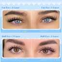 Spider Lash Clusters Kit Spider Lashes Clusters Wispy Fluffy Cluster Eyelash Extensions Kit Natural Look 10-16MM D Curl Manga Eyelash Clusters Kit with Lash Bond and Seal Breeze Lash Extensions Kit