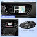 4+64G Android13 Car Stereo Radio for Dodge Dart 2012-2016 9 Inch Android Touch Screen with Carplay & Android Auto Built-in Bluetooth GPS WiFi DSP FM Mic Backup Camera