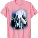 3 Orcas Howling at The Moon Funny Killer Whale Orca Lover T-Shirt, Pink, XL