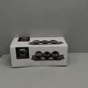 Creative Scents Dublin Brown Decorative Tray & Orb Set - 4-Piece Centerpiece for Living Room, Dining Room & Entry Table Decor