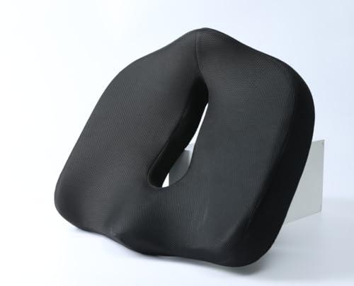 Ramiz Seat Cushion - Ergonomic Cushion for Office Chair For Better Posture - Made of Memory Foam - Relief from Back Pain, Sciatica, Coccyx, and Tailbone Pain - Ideal for Desk, Car Seat, and Wheelchair