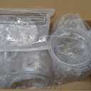 Nuogo 6 Pcs Plastic Candy and Cookie Jar with Lids Decorative Apothecary Jars Candy Buffet Containers Clear Airtight Food Storage Canister Home Decoration(30/42/64 oz,Classic, Stylish)