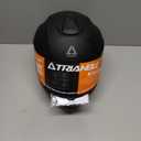 TRIANGLE Motorcycle Helmets Full Face Motorcycle Helmet for Men & Women with Tinted and Clear Visor Meet Dot Approved (Matte Black, S)