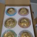 SHMILMH Easter Table Decorations 6PCS Glass Votive Tealight Candle Holders, Indoor Centerpiece Decorations, Women Adult Easter Gifts