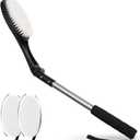 EASACE Body Brush for Back,Lotion Applicator, Long Handle Bath Brush for Showering, Adjustable Head Back Scrubber, Shower Brush with Soft Bristles for Wet or Dry