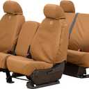 Covercraft Carhartt SeatSaver Custom Seat Covers | Fits 2003-2007 Silverado/Sierra & Suburban/Tahoe/Yukon/Yukon XL Models | 1st Row 40/20/40 Bench Seat, Duck Weave Brown