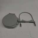 Steel Security Upgraded Conduit Carrier Kit Fit 6 Inch PVC Pipe for Providing Extra Storage on Truck Rack (PVC Pipe Not Included) (Grey)