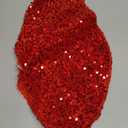 Mr. Pen- Small Christmas Tree Skirt 24 inch, Red Sequin Tree Skirt