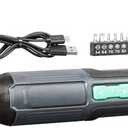 Amazon Basics by SKIL 4V Cordless Stick Screwdriver with 10-Piece Bit Set and USB Cable 
(Previously Denali brand)