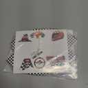 48 Pack Race Car Cupcake Toppers and Wrappers, Race Car Party Cake Decoration for Racing Checkered Theme Birthday Party Baby Shower Supplies