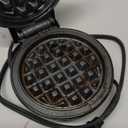 Dash Mini Waffle Maker- Compact Electric Iron for Creative Homemade Treats - PTFE nonstick surface - Easy-to-Clean - Perfect for Kids & Families - Black