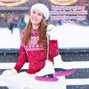 TUYUU Ice Skate Guards,Fuzzy Skate Guards for Hockey Skates Figure Skates Ice Skates.Ice Skate Blade Covers for Toddler Kids Youth Adults Men Women Boys Girls.Skate Soakers