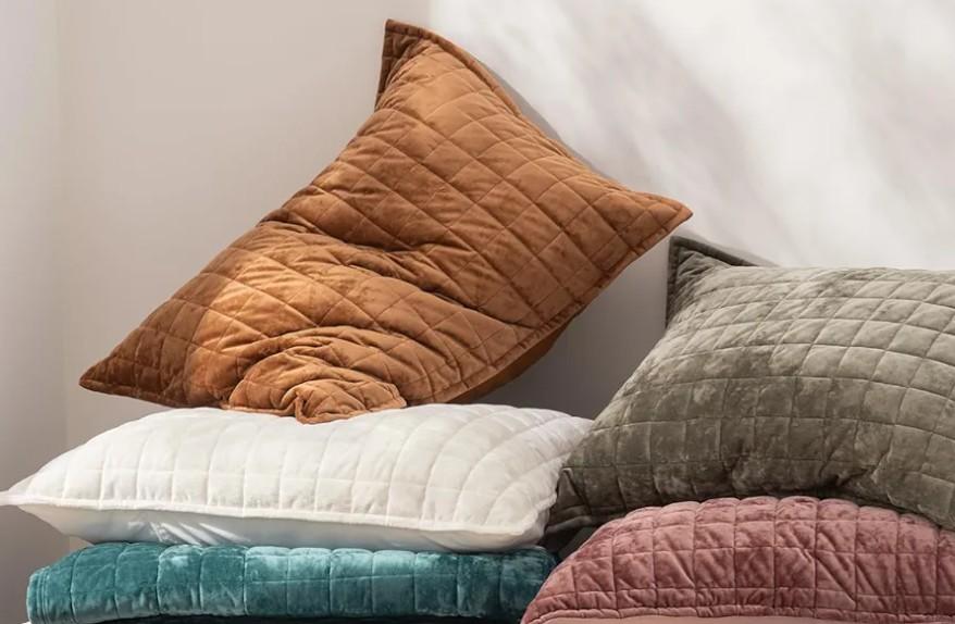 RECYCO Luxury Velvet Quilt, Lightweight Velvet Comforter Set, Oversized Bedspread Coverlet Quilted Bedding Set,  2 Matching Pillow Shams, for All Season, Cream White 20"x36"