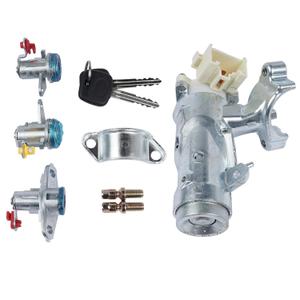 Complete Set Door Lock Ignition Switch Replacement for Toyota Corolla 1992 1993 1994 1995 1996 1997 69052-12340 69052-12360