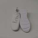 Women's Walking Shoes Tennis Sneakers Casual Lace Up Lightweight Running Shoes Slip On Gym Out Workout Shoes (9, 01 White)