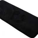 Black Bath Mat Runner Long Narrow Bathroom Rug Memory Foam Microfiber Bathroom Carpet Non Slip Soft Absorbent Washable Bathrug,16" x 47"