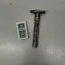 VIKINGS BLADE Adjustable Double Edge Safety Razor + Luxury Case. Smooth, Reusable, Eco-Friendly (The Emperor Augustus) (FAT, Brown Black (Emperor Augustus))