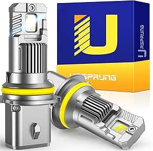 Ursprung Ultra Bright 9012 HB4 Led Bulb, 2025 Latest 5th-Gen High-Density Chip Upgrade, 40000LM Brighter 6500K Cool White, No Hassle and 75000 Hrs Fog, Dual Cooling, IP68 Waterproof, Pack of 2