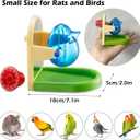 Rat Enrichment Toys, Interactive Foraging Toys For Rats, Intelligence Growth Rat Enrichment Puzzle Games, Treat Dispensing Slow Feeder for Rats Cage Toy, Bird Foraging Toy for Parakeet Conure (1Pcs)