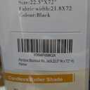 Persilux Blackout Roller Blinds for Windows, Cordless Free-Stop Roller Shades with Valance, Thermal Insulated Fabric Window Blinds, UV Protection Shades for Home and Bedroom (Black,22.5" W x 72" H)