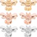 Angoily 12 Pcs Strap Decorative Ring Strap Decors Watch Band Bee Strap Charm Decorative Charms Nails Studs (1X0.7CM, Assorted Color)