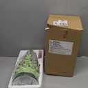 Joiedomi 15" Tabletop Prelit Ceramic Christmas Tree with 70 Multicolor Lights, Hand-Painted Ceramic Tabletop Christmas Tree with Extra Clear Top Star for Xmas Holiday Indoor Decorations (Green)