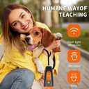 Dog Bark Deterrent Devices Ultrasonic Anti-Barking with 3X Emitters, Up to 35FT Long Range Control, Rechargeable & Portable for Safe Effective Dog Training Indoor Outdoor Use, Black