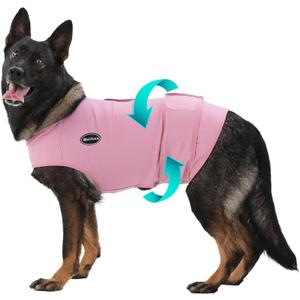 Meifsou Dog Anxiety Vest, Skin-Friendly Thunder Jacket for Dogs, Dog Calming Shirt for Thunder, Fireworks, Vet Visits and Separation - Keep Pet Calm Without Medicine, Fit for Small Medium Large Dogs (Radiant Orchid)