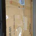 Armocity 4-Tier AV Media Stand with Power Strips, Corner TV Stand with LED Lights, Rack Audio Tower with Adjustable Shelves, Corner Entertainment Center, 30'', Black Walnut