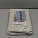 MIULEE 100% Blackout Linen Textured Curtains for Bedroom Solid Thermal Insulated Cream Grommet Room Darkening Curtains & Drapes Luxury Decor for Living Room Nursery 52 x 84 Inch (2 Panels)