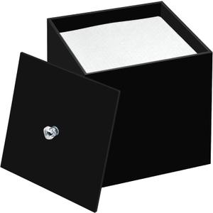 Disposable Face Towel Holder, Facial Towelettes Container Box, Acrylic Box for Facial Towels, Black