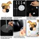 Western Horse Birthday Party Balloons Stand Kit 2 Sets With 2 Wild West Horse Foil Balloons Cowboy Party Balloon Centerpiece for Tables for Boy First Rodeo Birthday Farm Fiest Baby Shower Decorations