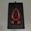 KumWum Armor Phone Case for iPhone 13 Military Grade Protective Heavy Duty Full Body Cover Aluminium Bumper Built-in Silicone Shockproof Dustproof - Black + Red