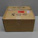 XINGQI 13" Modern Semi Flush Mount Ceiling Light Fixture, Black and Gold Drum Chandelier with Metal Shade Farmhouse Round Ceiling Lamp for Living Dining Room Bedroom