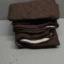 KinCam 100% Waterproof Recliner Loveseat Cover with Console, Non-Slip Reclining Couch Covers for 2 Seat, Recliner Sofa Cover Furniture Protector with Elastic Straps for Kids, Pets, Chocolate