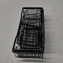 EUDELE Adhesive Shower Caddy, 5 Pack Rustproof Stainless Steel Bath Organizers With Large Capacity, No Drilling Shelves for Bathroom Storage & Home Decor (XL size, Black)