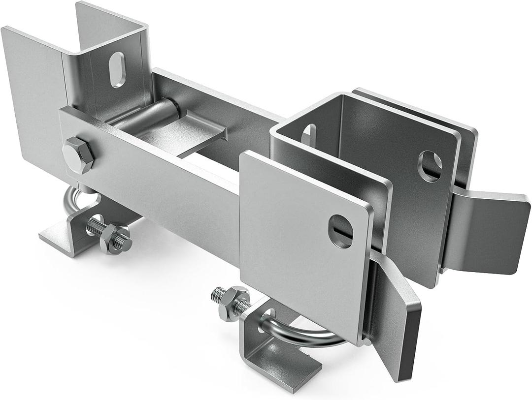 Chain Link Fence Double Gate Latch for 1-3/8" Gate Frame Residential Strong Arm Chain Link Fence Gate Latch Double Gate Latches for Metal Gates Swing Gates