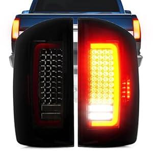 Bomusou LED Tail Light Fit for Dodge Ram 1500 20072008, for Dodge Ram 2500 3500 20072009 (Fit Halogen Type, Not Fit Factory LED Models) Taillight Assembly Smoke Lens