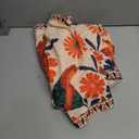 MakeMeChic Women's Two Piece Sets Summer Tropical Vacation Outfits Boho Floral Kimono Tops Shorts Set (Orange, XL)