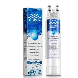 LUX-PURE FPPWFU01 Water Filter Replacement Compatible with EPPWF01 PureAdvantage PWF-1 FPPWFU01 PurePour PWF-1Refrigerator Water Filter(1Pcs)