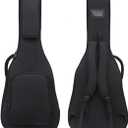 40 41 Inch Acoustic Folk Guitar Bag 0.5 In Thick Padding Backpack Double Straps 600D Oxford Guitar Soft Carry Case Guitar Cover (41 Inch)